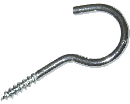 Schraubhaken gebogen, 2,9 x 40 mm, 100 Stück