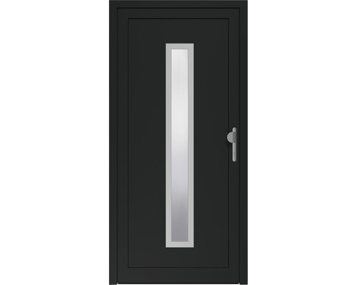 Haustür mit Lichtausschnitt und Griff