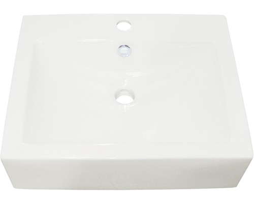 Aufsatzwaschbecken Sanotechnik eckig 52x43 cm weiß-0