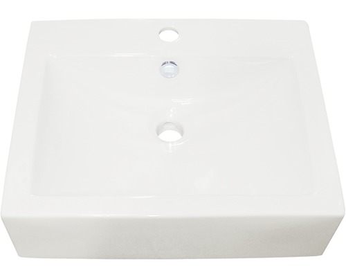 Aufsatzwaschbecken Sanotechnik eckig 52x43 cm weiß Aufsatzwaschbecken Sanotechnik eckig 52x43 cm weiß