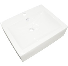 Aufsatzwaschbecken Sanotechnik eckig 52x43 cm weiß-thumb-1