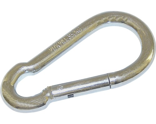 Feuerwehr-Karabiner 4x40 mm galv.verzinkt 20 Stück Karabinerhaken mit Schnapper
