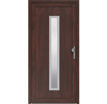 Haustür mit Glaseinsatz und Türgriff