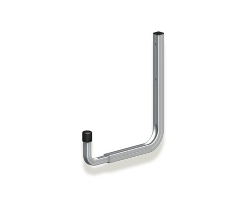 Alfer Wand-Blumenkastenhalter verstellbar T 190-255 x H 230 mm, Aluminium blank Metallischer Gerätehalter zur Wandmontage