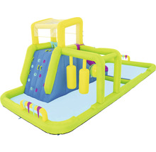Aufblasbarer Wasserpark mit Kletterwand und Hindernissen