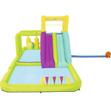 Aufblasbarer Wasserpark mit Rutsche und Planschbecken für Kinder