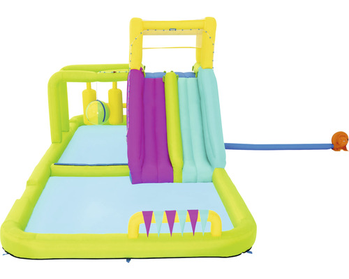 Aufblasbarer Wasserpark mit Rutsche und Planschbecken für Kinder