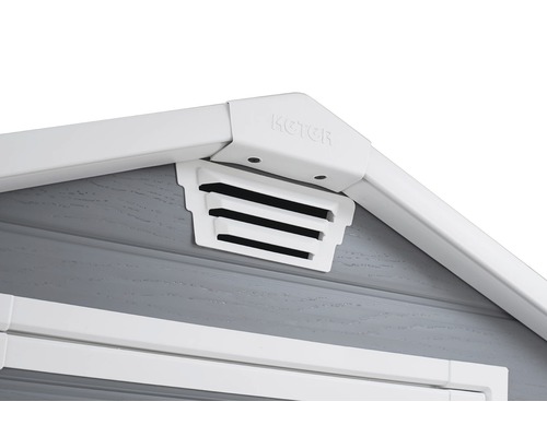 Detailansicht einer Gerätehaus-Belüftung von Keter