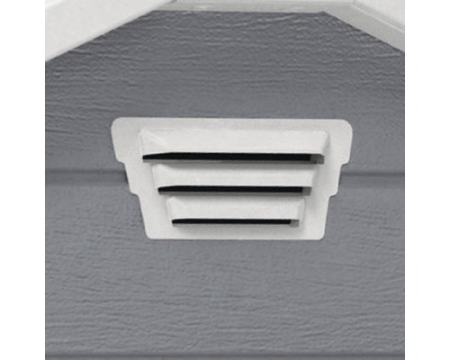 Giebellüftung mit drei Lamellen zur Belüftung von Gartenhäusern