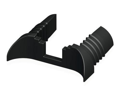 Alfer coaxis®-Verbindungskappe, B 3,55 x H 1,1 x T 0,95 cm, Kunststoff schwarz, 2 Stk.
