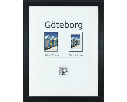 Bilderrahmen Holz Göteborg schwarz 40x50 cm