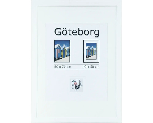 Bilderrahmen Holz Göteborg weiss 50x70 cm