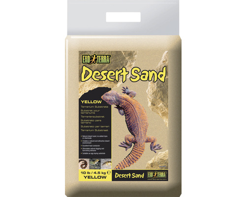 Exo Terra Wüstensand, gelber Terrarium Bodengrund, 4.5 Kilogramm