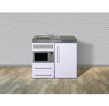 Miniküche Stengel Premiumline MPM100 100x60 cm Becken links weiß glänzend