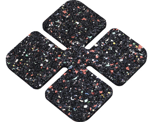 Schallschutzmatte aus Gummigranulat in Kreuzform