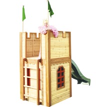 Spielhaus Burg mit Rutsche und Leiter aus Holz