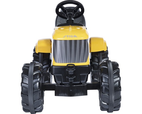 Gelber Stiga Traktor für Kinder