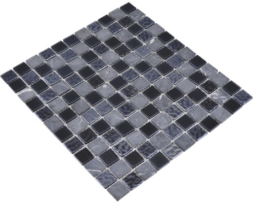 Mosaikfliese mit quadratischen Steinen