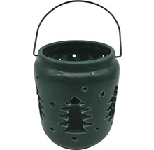 Laterne Weihnachtsbaum Lafiora H 16 cm grün