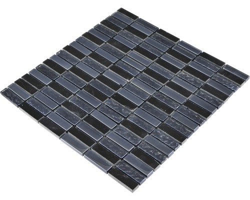 Mosaikfliese aus Glas, rechteckig