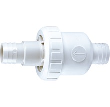 PVC-Rückschlagventil für Sandfilteranlage Ø 38 mm weiß-thumb-1