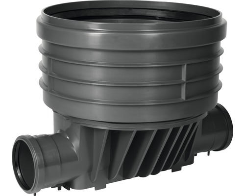 Schachtboden gerade DN 400 mm / 110 mm Aufsatzkasten für Hofablauf aus Kunststoff