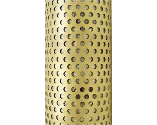 Nahaufnahme eines perforierten Metallrohrs