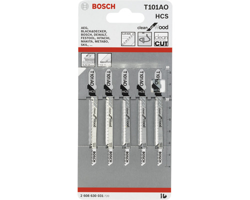 Bosch Stichsägeblätter Set, geeignet für saubere Holzschnitte