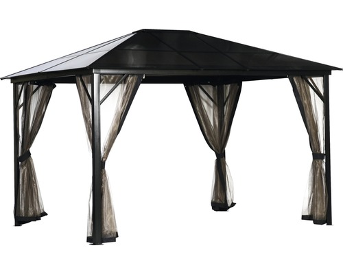 Pavillon mit Vorhängen für den Garten