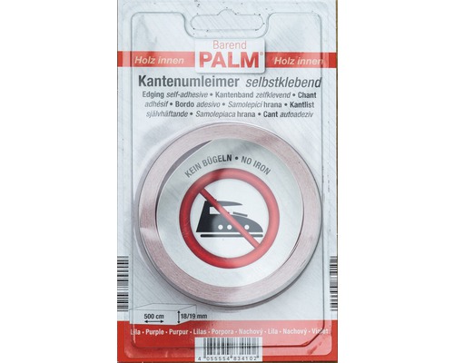 Barend Palm Kantenanleimer selbstklebend, lila, 500 cm Rolle