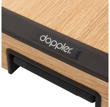 Doppler Logo auf Gartenmöbel