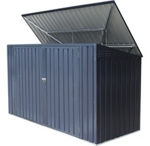 Mülltonnenbox WESTMANN für 3 Mülltonnen inkl. Gasdruckfedern 235 x 100 x 131 cm anthrazit