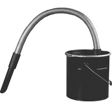 Aschesauger mit Metalleimer und Saugschlauch