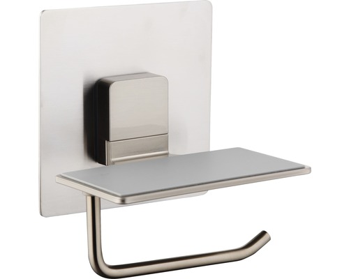 Toilettenpapierhalter mit Ablage aus Metall
