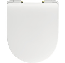 WC-Sitz Reika Mito weiß Schaniere messing poliert mit Absenkautomatik-thumb-2 WC-Sitz Reika Mito weiß Schaniere messing poliert mit Absenkautomatik-thumb-2