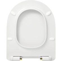 WC-Sitz Reika Mito weiß Schaniere messing poliert mit Absenkautomatik-thumb-5 WC-Sitz Reika Mito weiß Schaniere messing poliert mit Absenkautomatik-thumb-5