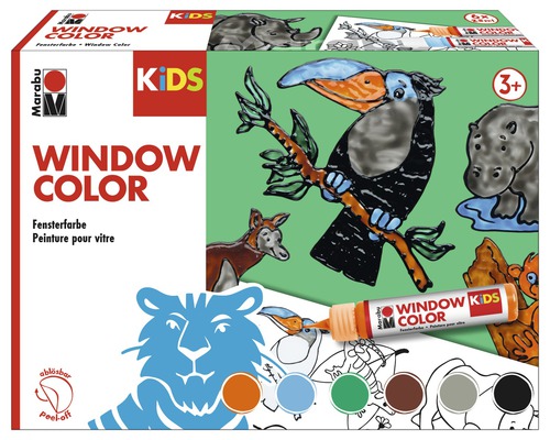 Marabu Kids Window Color Set Dschungel 6-tlg