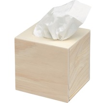 Holz-Kosmetiktuchbox mit Papiertüchern