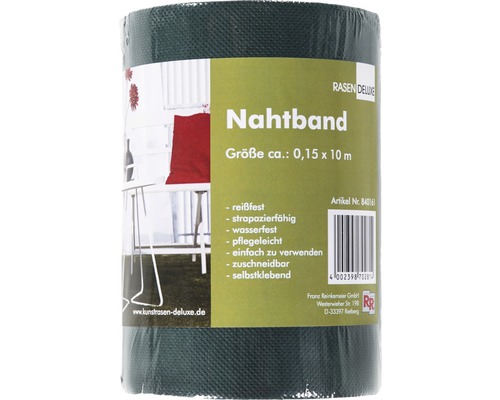 Rolle Nahtband für Kunstrasen, circa 0,15 x 10 Meter, reißfest, strapazierfähig, wasserfest, pflegeleicht, einfach zu verwenden, zuschneidbar und selbstklebend