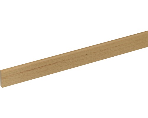 Sockelleiste SF285 Buche weiß lackiert 5x29 mm L:2400 mm Holzleiste