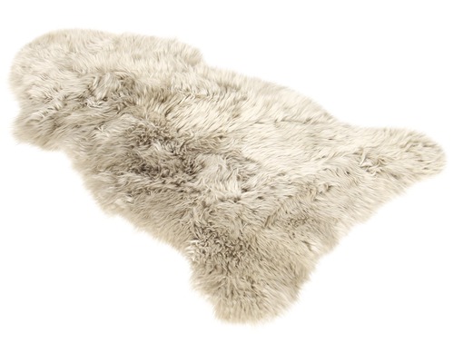 Heller Schaffell-Teppich für den Innenbereich