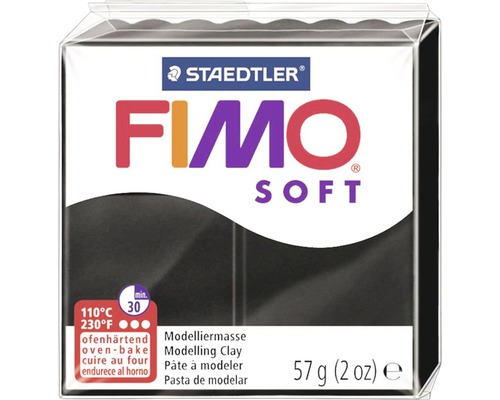 Fimo Soft schwarz 57g