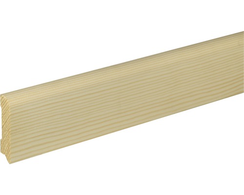 Sockelleiste SF 265 Fichte/Kiefer roh 13x60 mm L:2400 mm Holzleiste aus Fichte