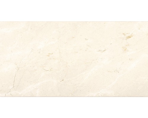 Naturstein Bodenfliese Crema Marlif 30,5x61 cm beige glänzend Fliesenmuster aus Marmor
