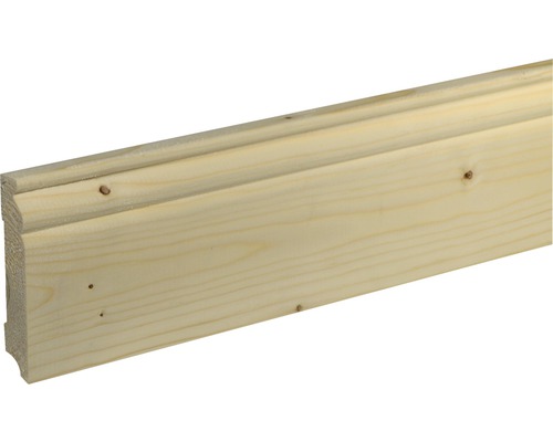 Sockelleiste SF 272 Fichte/Kiefer roh 18x95 mm L:2400 mm Profilholz aus Holz