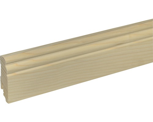 Sockelleiste SF 277 Fichte/Kiefer roh 19x70 mm L:2400 mm Holzfußleiste