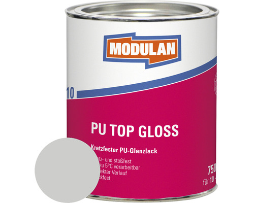 MODULAN 6110 PU Lack Top Gloss RAL 7035 lichtgrau 750 ml MODULAN 6110 PU Lack Top Gloss RAL 7035 lichtgrau 750 ml