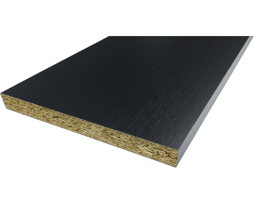 Möbelbauplatte Esche Schwarz 19x200x2630 mm