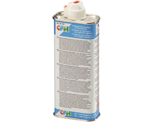 Feuerzeugbenzin in einer Metallflasche