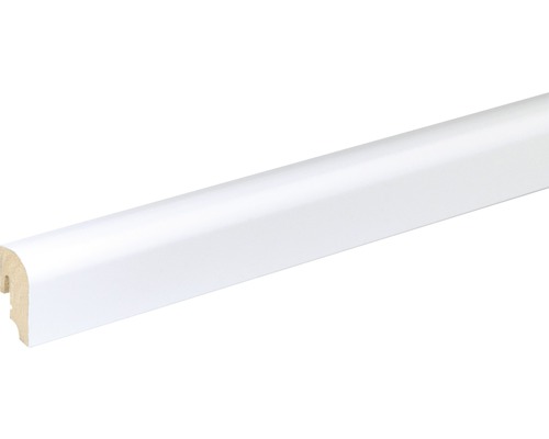 Sockelleiste FU49L MDF weiß lackiert 20x40 mm L:2400 mm Sockelleiste aus Holz